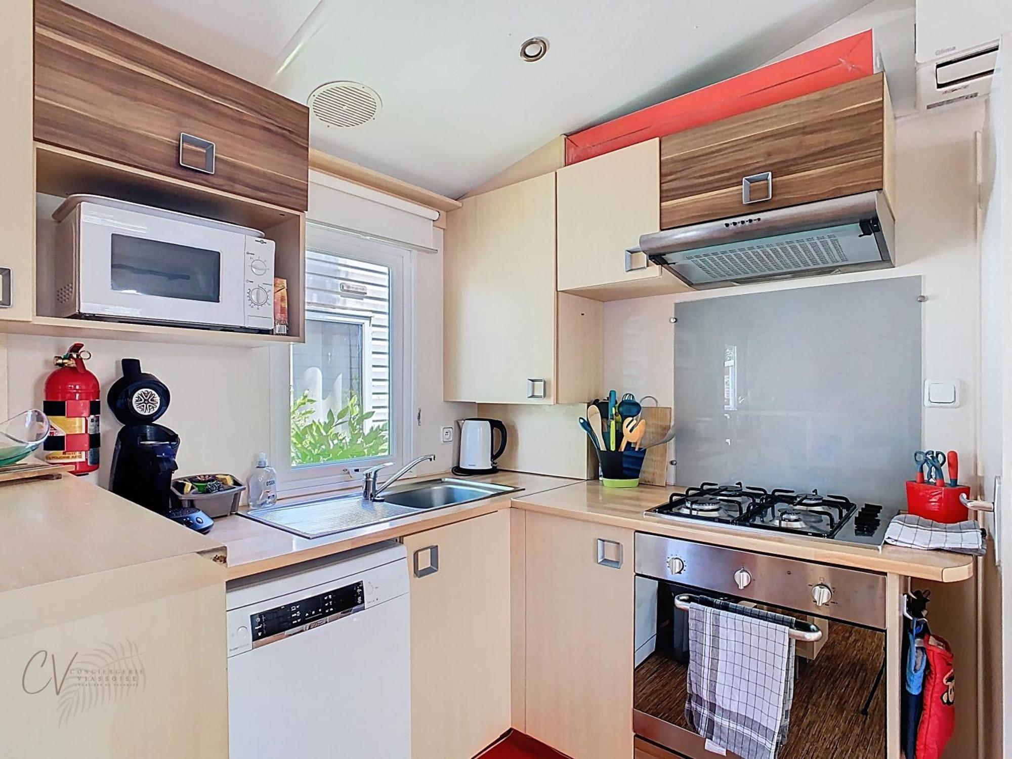 Grand Mobil Home 3Chbr 2Sdb Camping La Carabasse Vias Exteriér fotografie