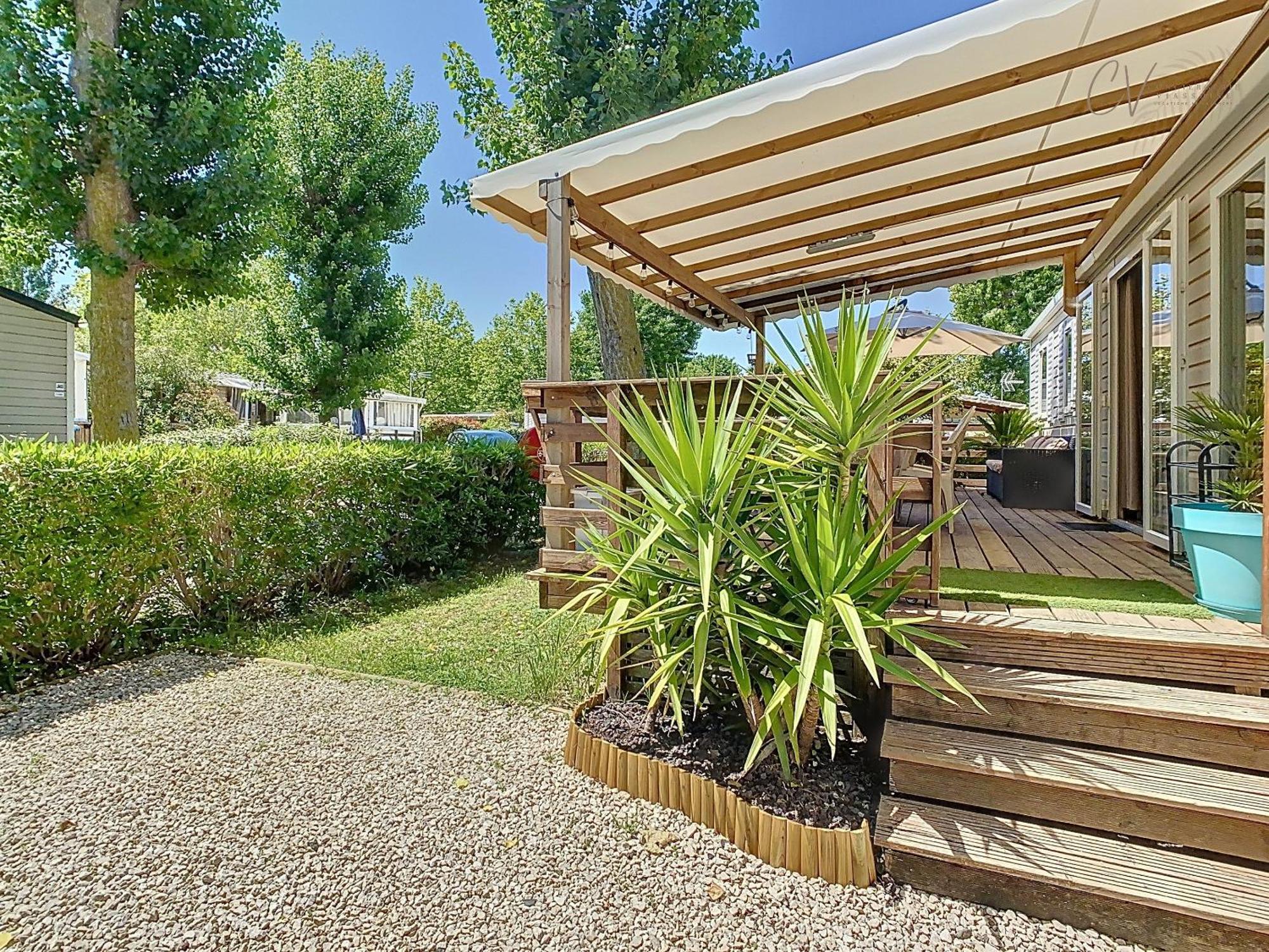 Grand Mobil Home 3Chbr 2Sdb Camping La Carabasse Vias Exteriér fotografie